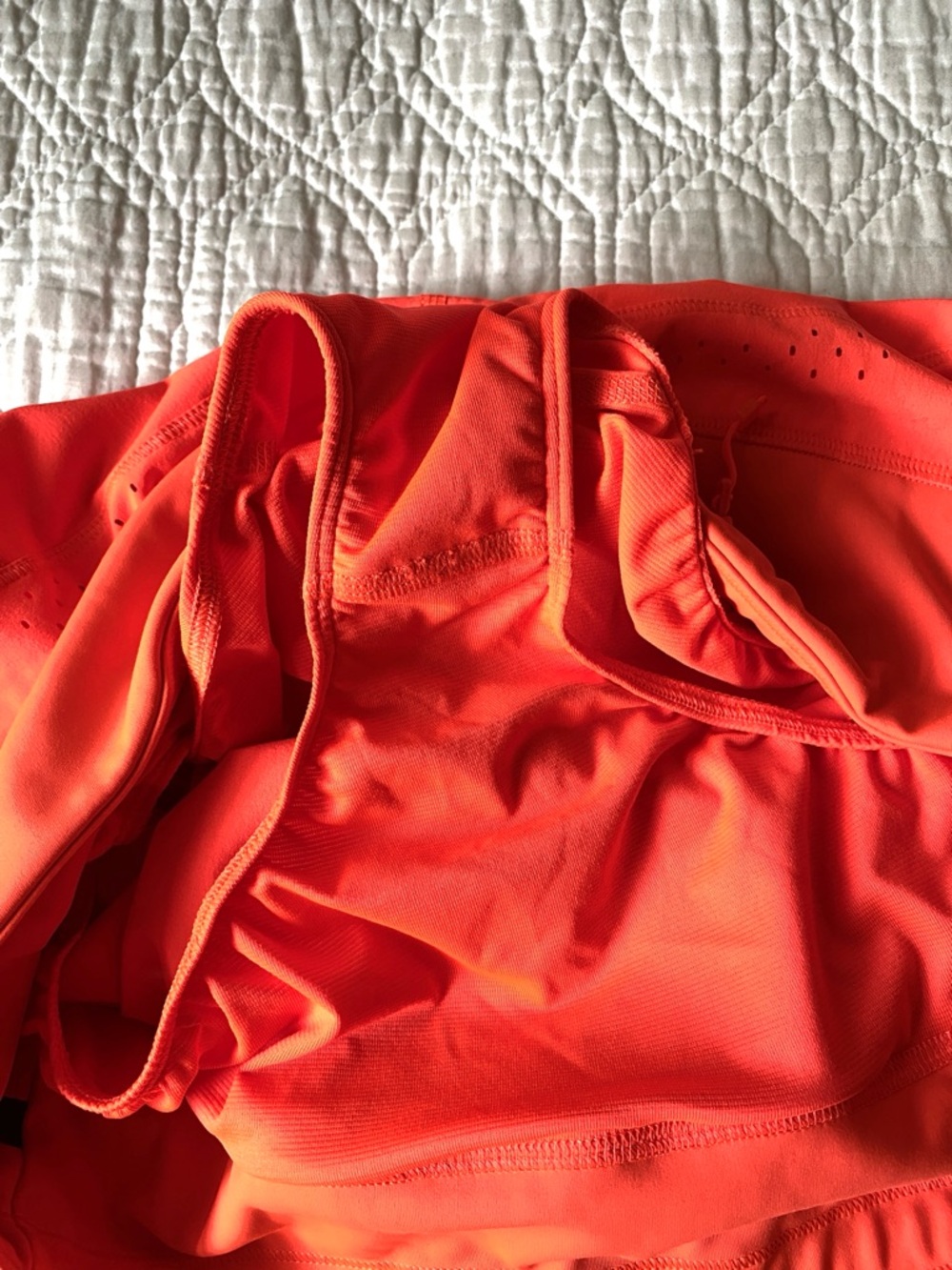 Athleta x Allyson Felix Bright Orange Legend Run With It Shorts Size M - Picture 13 of 14